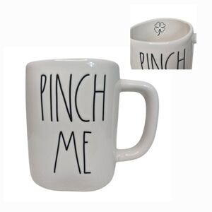 RAE DUNN • Pinch Me • Coffee Mug – St. Patrick’s Day, Shamrock Inside